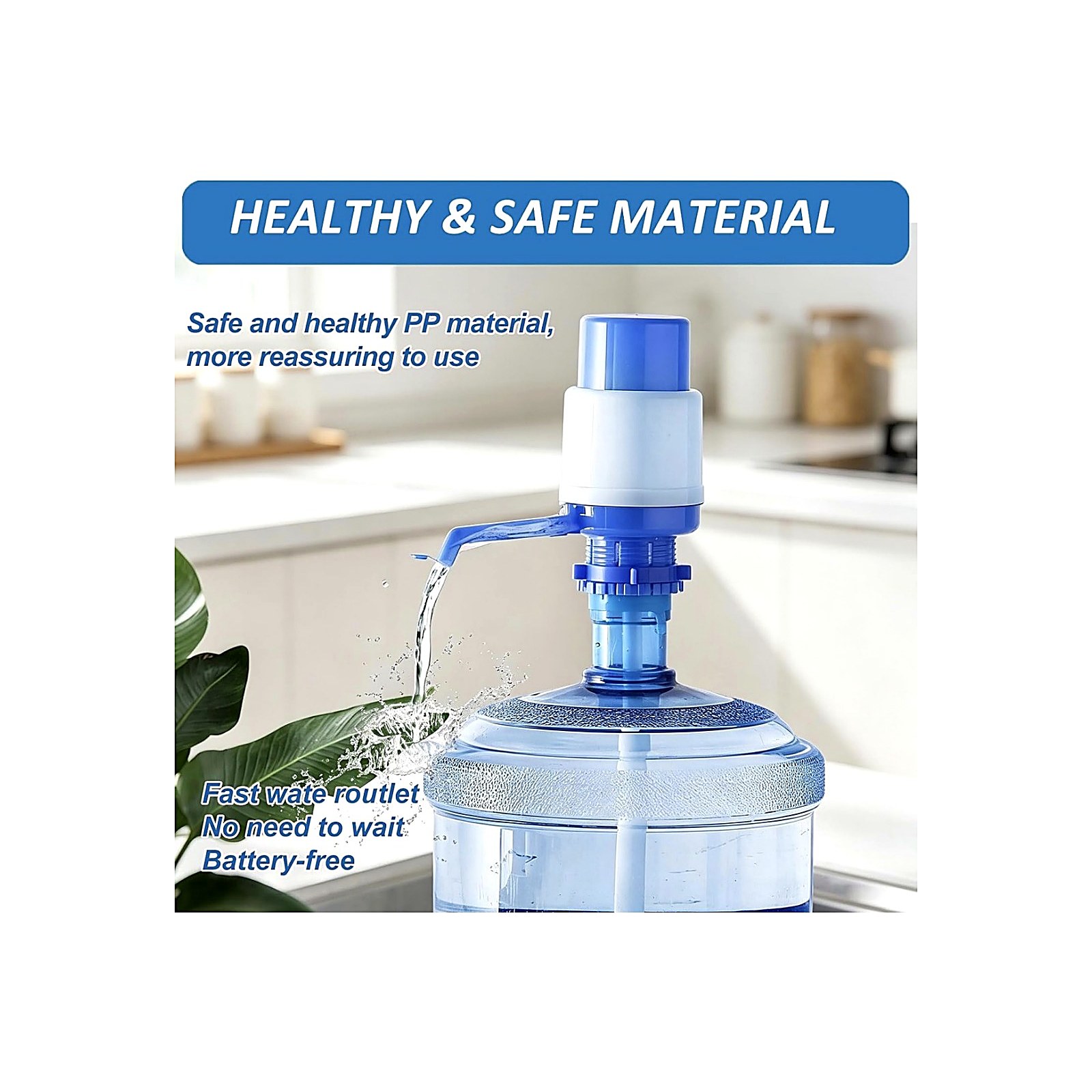 Manual water pump - in use