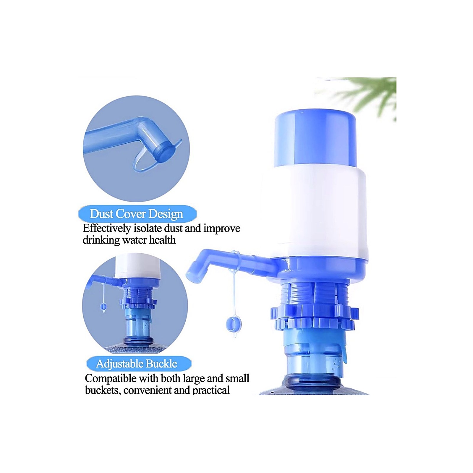 Manual water pump - dust cover design